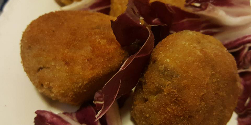 Arancini radicchio e provolone